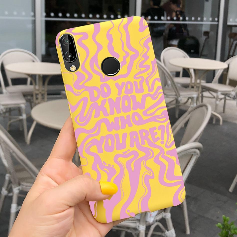 Чехол для Huawei P20 Lite Nova 3e ANE-LX1 ANE-LX2 Милый Мультяшный Конфетный Цвет Силиконовые Чехлы для Телефона Для Huawei P20lite Мягкая TPU Обложка