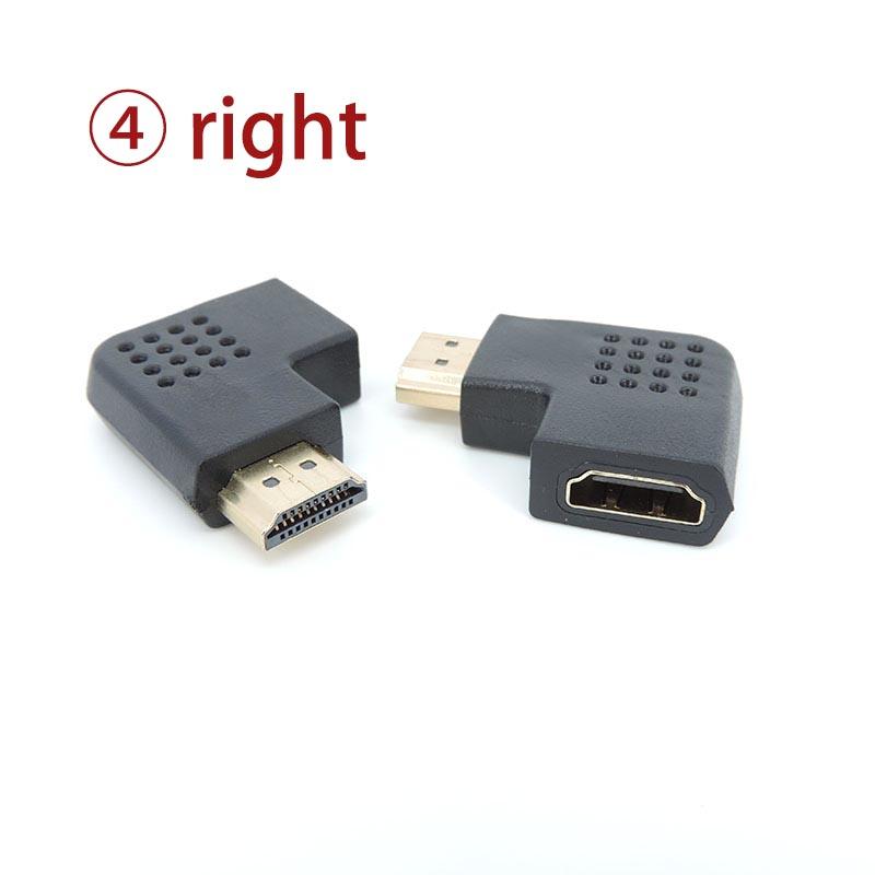 Угловой HDMI-совместимый адаптер-конвертер «папа-мама» Разъем Mini / Micro HDMI-совместимый удлинитель