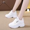 Dad Shoes Women's Ins Trendy Shoes Platform Height Increase Versatile 2024 New Autumn Height Increase Casual Sports White Shoes