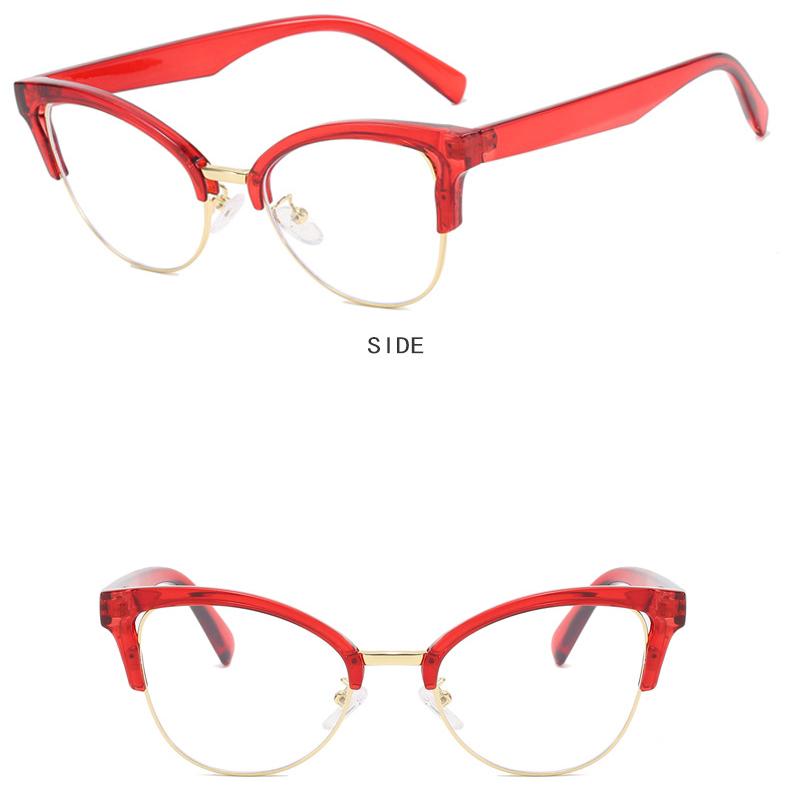 Женские очки с защитой от синего света, модные индивидуальные очки в стиле ретро, ​​простые очки без оправы, мужские студенческие деловые очки для поездок на работу