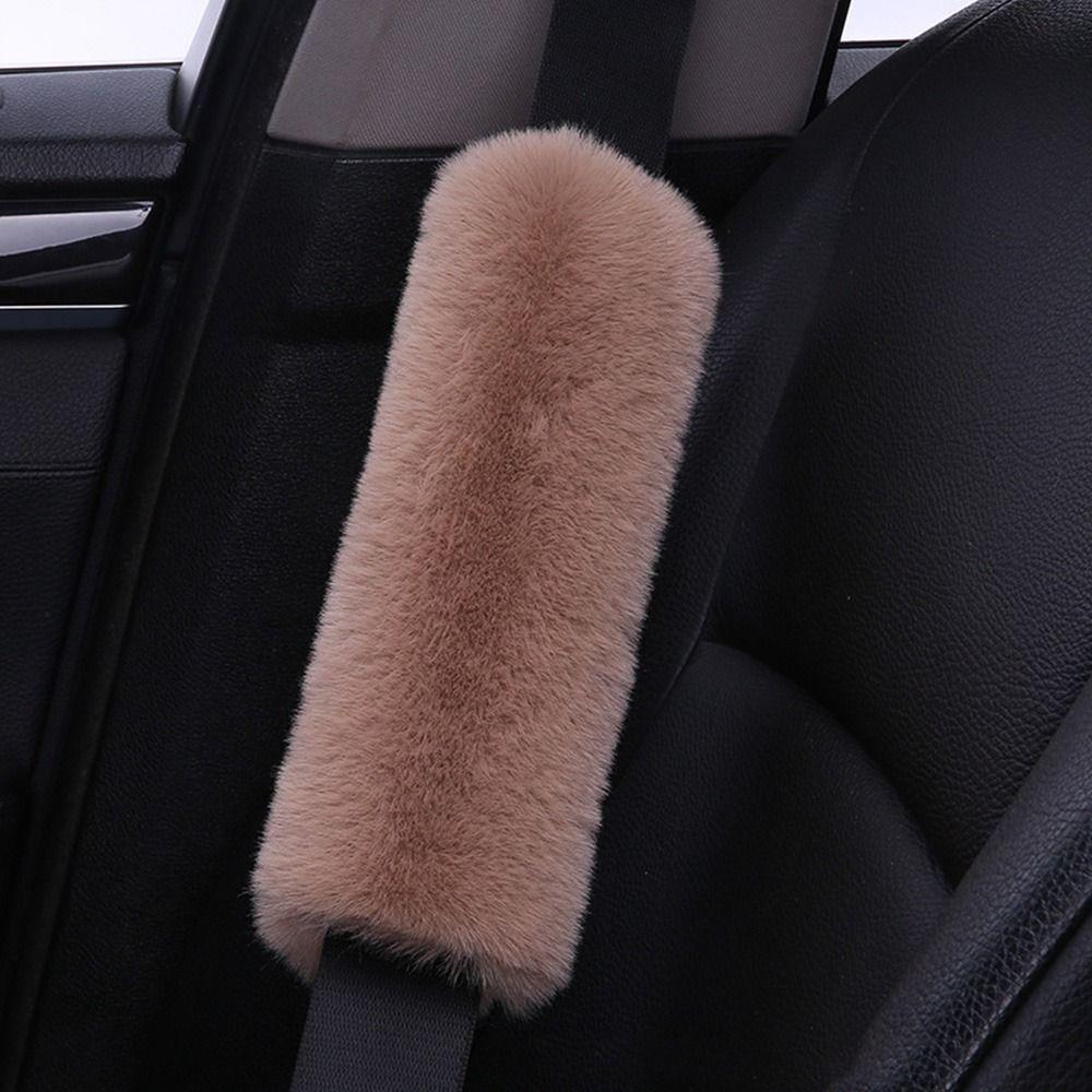 Плюшевая накладка на плечо ремня безопасности, регулируемая защита плеча, аксессуары для салона автомобиля, детская