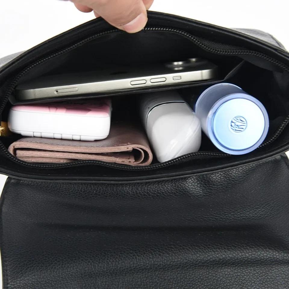 Простая маленькая квадратная универсальная сумка через плечо из искусственной кожи, городская модная повседневная сумка для поездок на работу