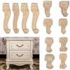 Accessories Decoration Crafts Home Decor Furniture Foot Legs Vintage Wood Carved Cabinet Seat Feets