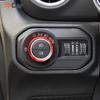 Aluminum Alloy Button Switch Ring Lamp Switch Button Decoration Cover For Jeep Wrangler JL JT Gladiator 2018 UP Car