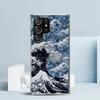 Чехол для телефона в японском стиле с изображением волн для Samsung Galaxy S24 S25 Edge S26 Ultra S22 S23 Plus S21 + S20 FE Мягкая задняя крышка из ТПУ Galax