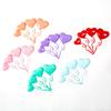 Plastic Heart Cake Flag Cupcake Pennant Valentine's Day Cake Topper Cake Decoration Party Supplies