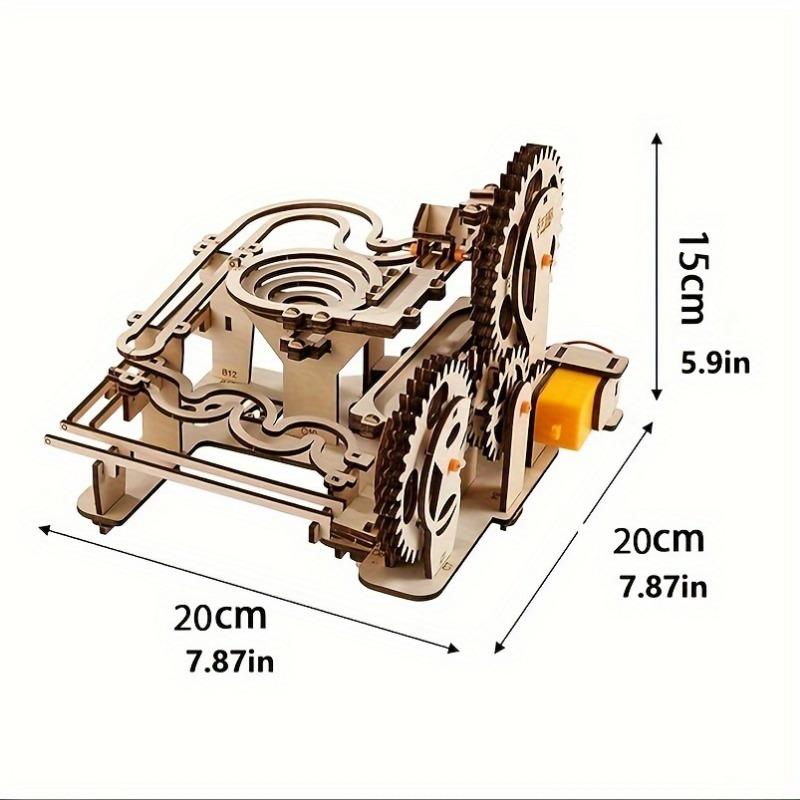 1 Набор Деревянный Пазл Головоломка Набор Моделей с Взаимодействующими Шестернями