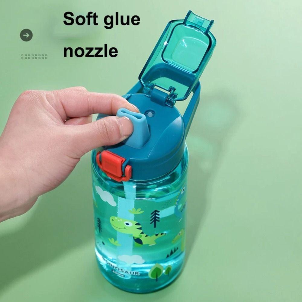 600ml Kids Water Cup With Silicone Straw Water Sippy Cup New Water Bottle For Kids