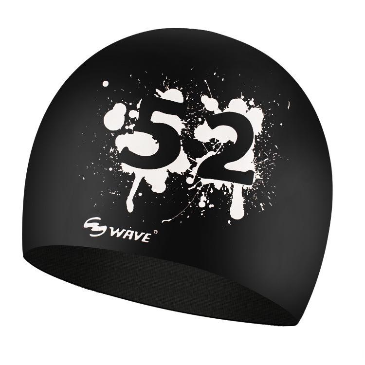 Силиконовая водонепроницаемая шапочка для плавания WAVE: Однотонный, унисекс, уход за длинными волосами, размер для взрослых, со скидкой