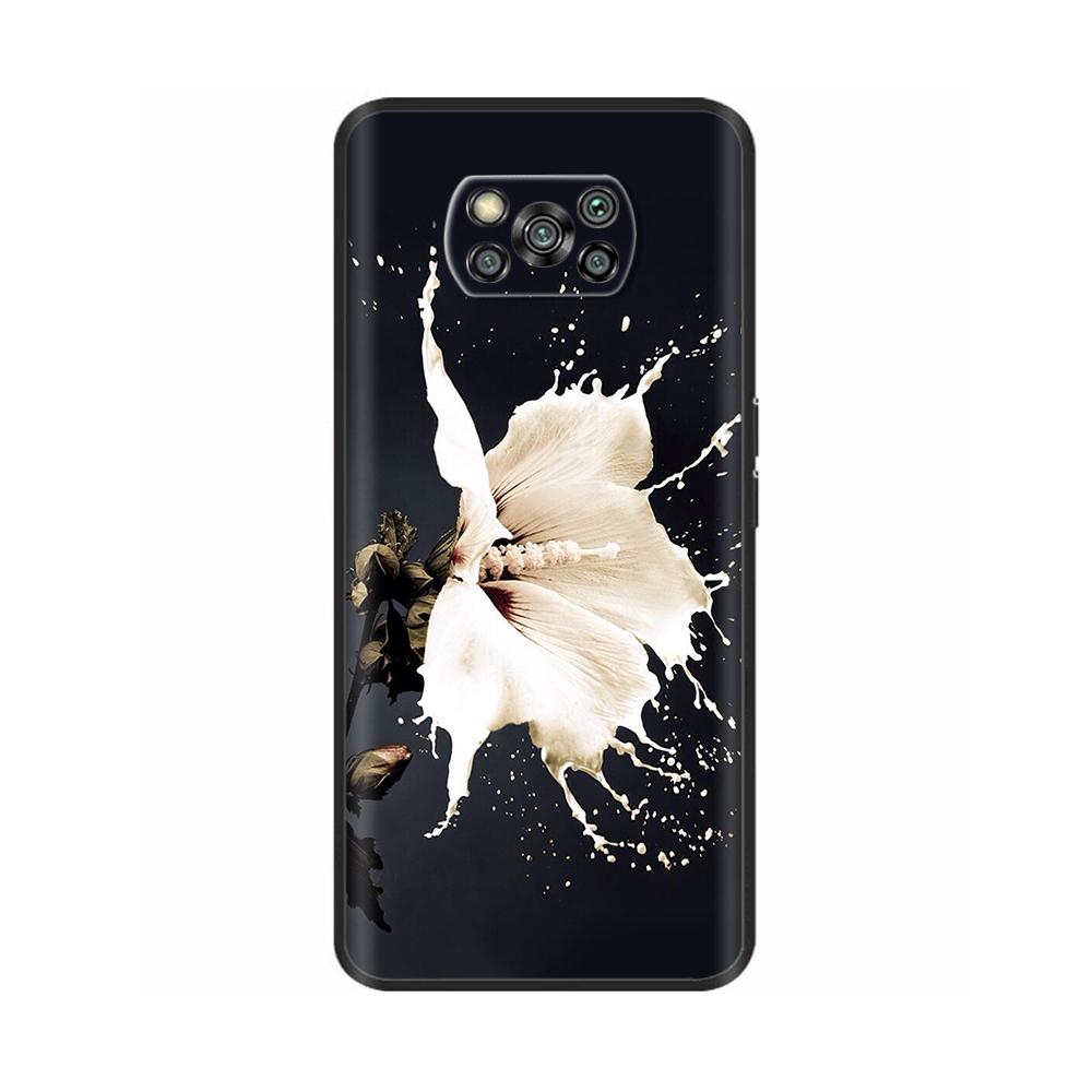 Чехол для Xiaomi Poco X3 Pro Мягкий силиконовый Черный Чехол для телефона для Poco X3 NFC Чехол для Poco X 3 NFC PocoX3 Pro ТПУ Capa Funda
