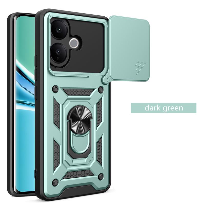 Shockproof Ring Stand Phone Cover For Vivo V60 Lite 4G 5G Case Lens Protection Armor Car Magnetic Holder Funda for VIVO V60Lite