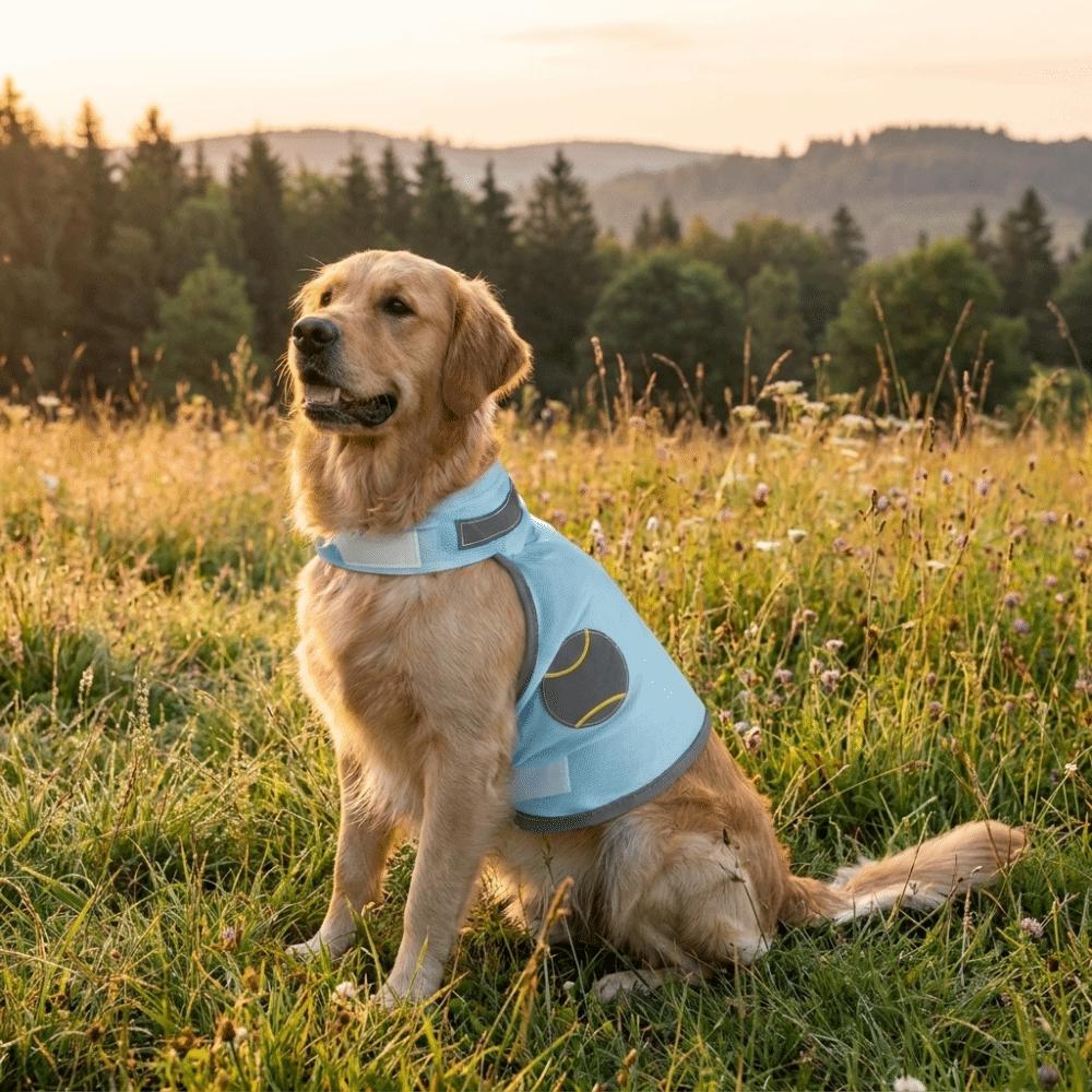 Breathable Mesh Dog Cooling Vest Reflective Summer Dog T-shirt Heatstroke Prevention