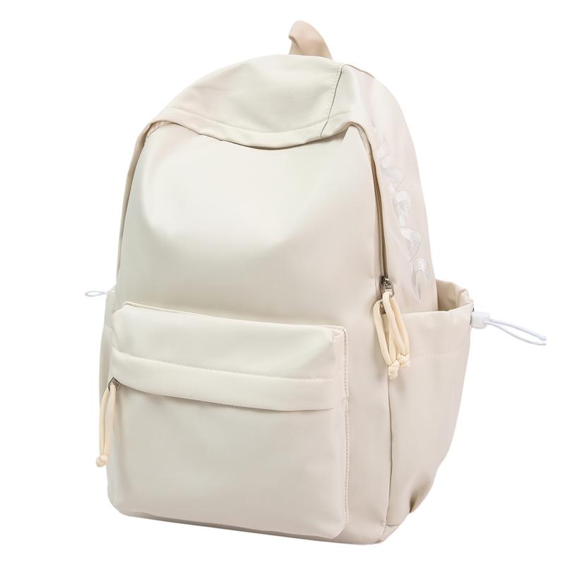 Рюкзак однотонный для девочек, легкий школьный рюкзак большой вместимости для учениц средней школы