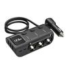 120W Car Charger 3USB Port Car Adapter Fast Charging 12V/24V Car Adapter Car Electronic Accessories