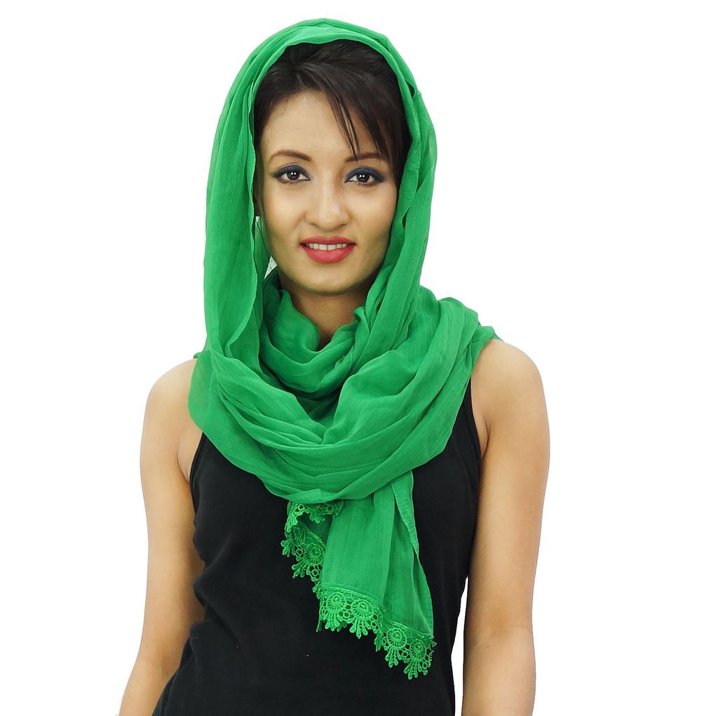 Повязка на шею Длинный палантин из смеси шифона Dupatta Женская одежда Индийские шарфы Chunni