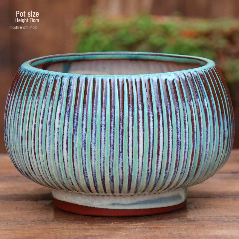 Специальное предложение: Высокий ретро-керамический цветочный горшок для суккулентов или зеленого редиса
