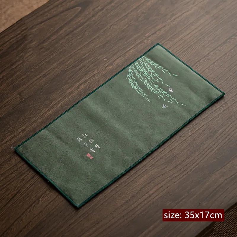 Утолщенное китайское расписное кухонное полотенце, супервпитывающие подставки под горячее, полотенце для уборки кухни, высококачественные аксессуары для чайного сервиза
