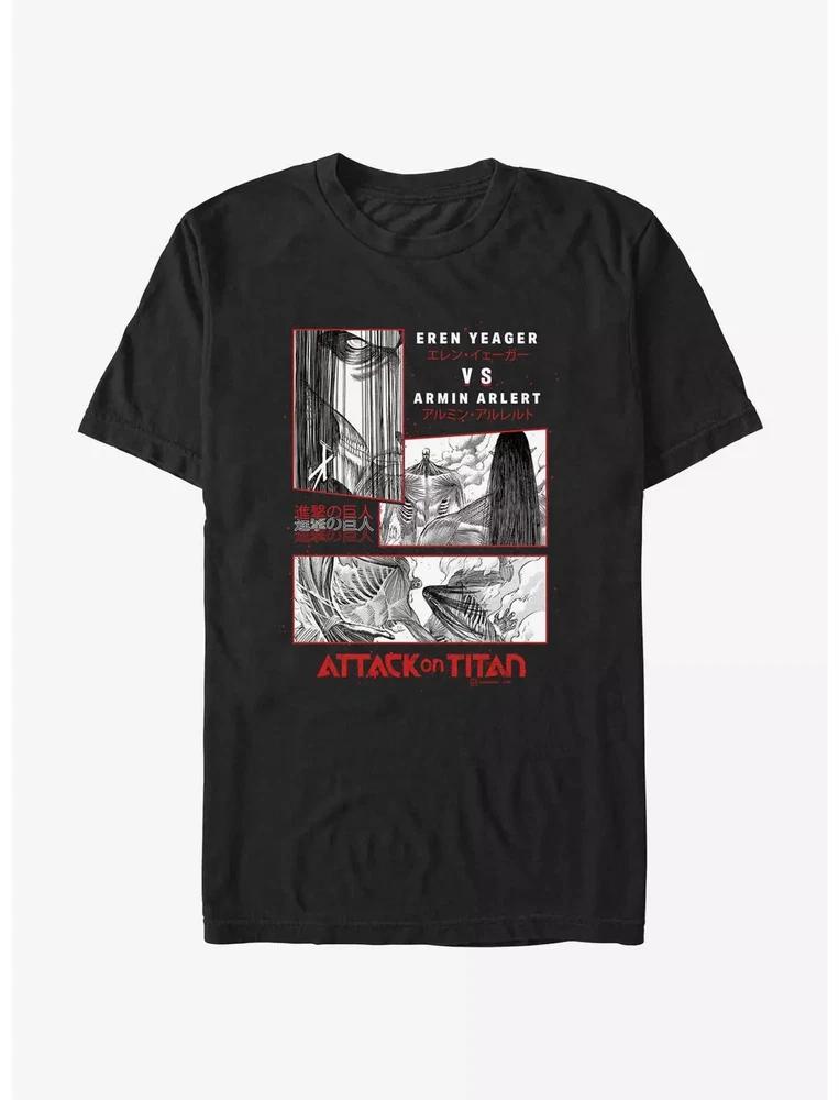 Anime Attack On Titan Eren Vs Armin T Shirt Size S 4xl Gift For Friends