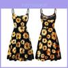 Fuerfits Women's Casual Beach Summer Sleeveless Adjustable Strappy Floral Dress With Premium Quality Comfort