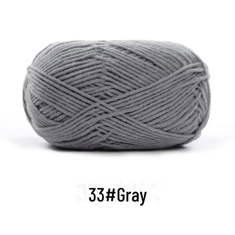 4-х ниточная пряжа из гребенного хлопка для кукол ручной работы, 40 г молочного хлопка, набор материалов для кукол своими руками