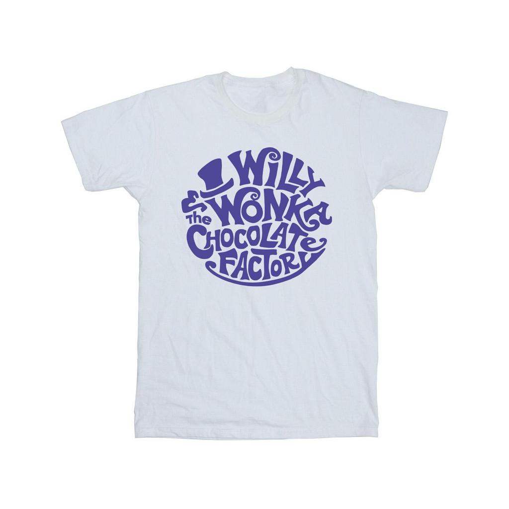 Willy Wonka & The Chocolate Factory Girls Typed Logo Cotton T-Shirt