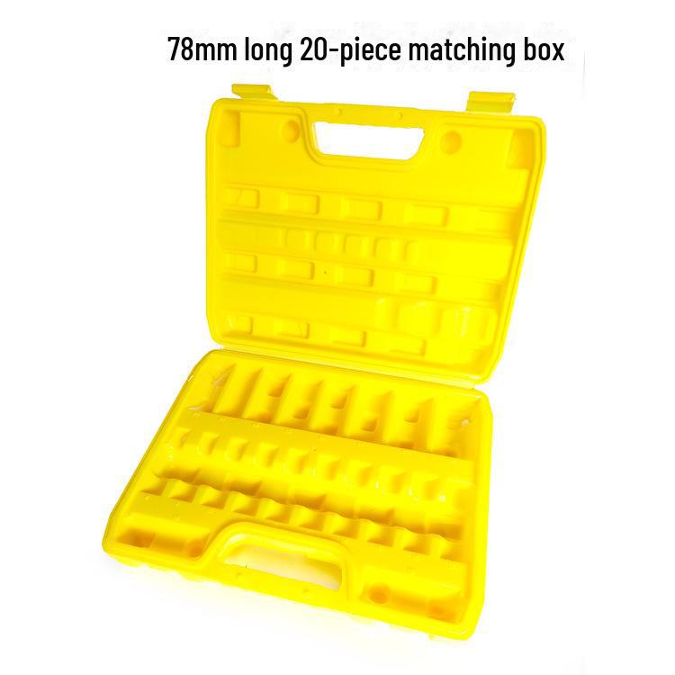 Portable Large Tool and Sleeve Storage Box with Extended Sleeve Head for Car and Home Use