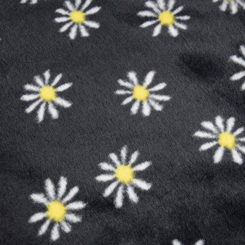 1 Yards Classic Daisy Pattern Velvet Plush Fabric Warm Long Faux Fur Fabric Diy Sewing Bag Shoes Carpet Cushion Hat Coat