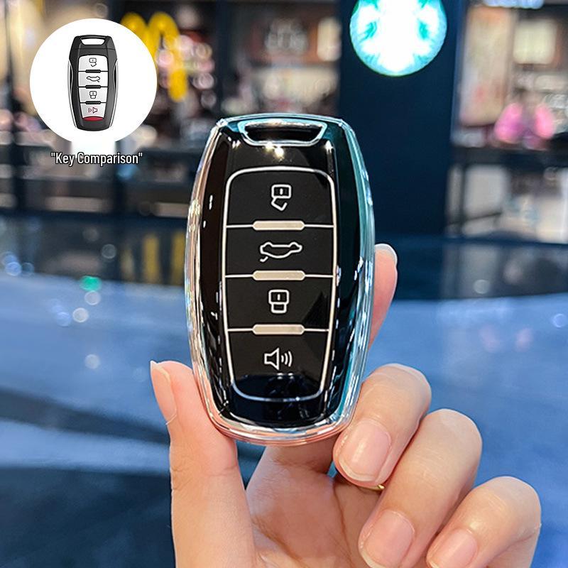 Чехол для ключа для Haval Big Dog 2024: Подходит для 23-мм корпуса Chitu H6, 22-мм пряжки New H9, 19-мм корпуса Old M6 - Простой дизайн