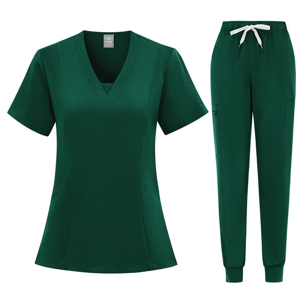 Unisex Quick-Dry Dental Scrub Suit - Nurse/Beautician Uniform Set