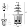Chocolate Fountain, 4 Tiers Electric Melting Machine, Fondue Pot Set, for Chocolate Candy, Ranch,