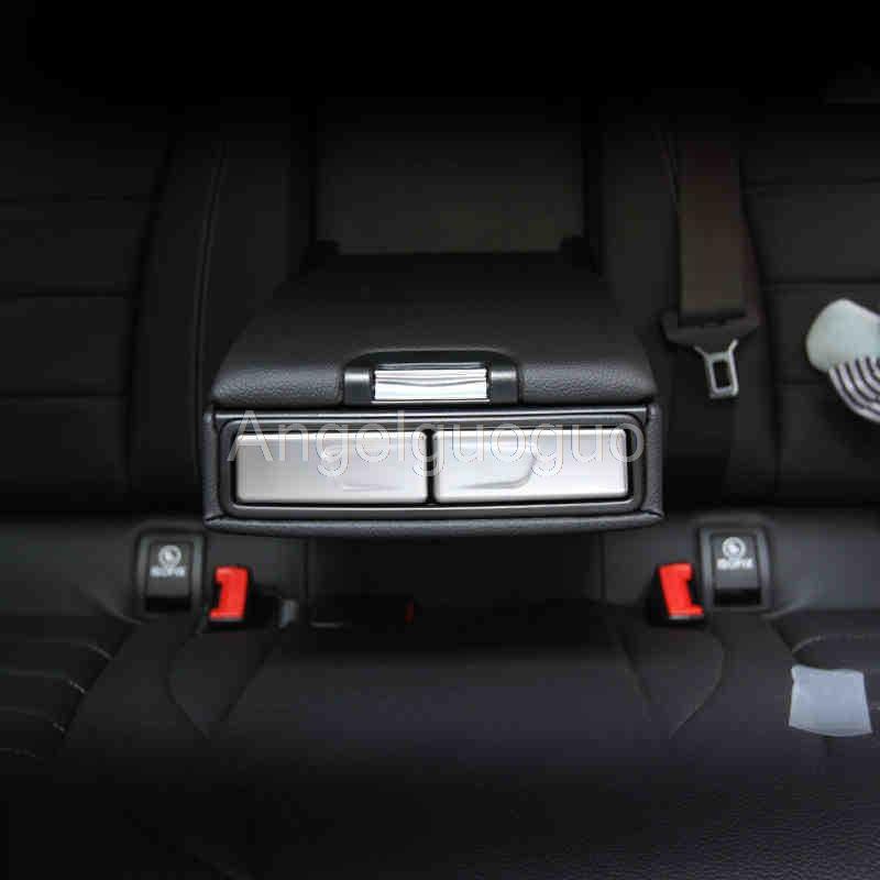 Angelguoguo Автомобильный задний подлокотник, подстаканник, панель, крышка, наклейка с блестками для Mercedes Benz C class W205 GLC X253 GLA