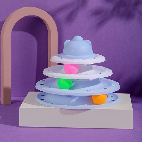 Кошачьи дорожки, игрушечная креативная 4-уровневая развлекательная тарелка, игровая игрушечная башня, треки