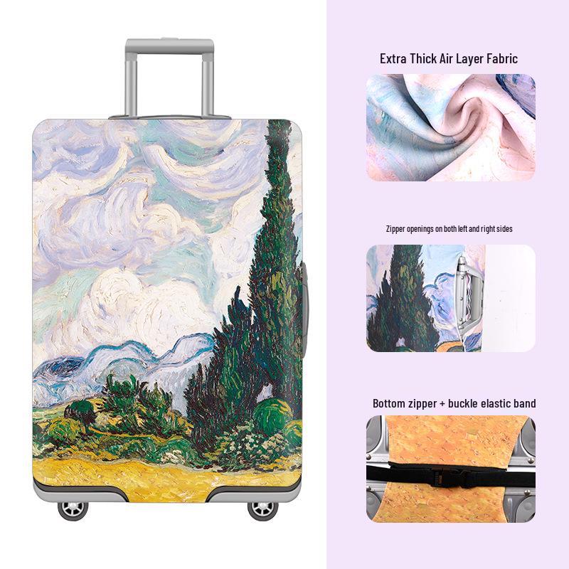 Thickened Cartoon Leather Suitcase Covers: Protective Dust Cover for 20, 24, and 28 Trolley Cases