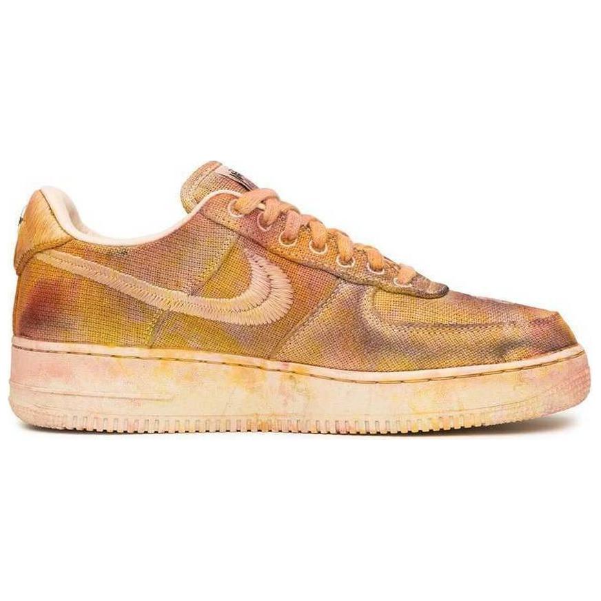 Stussy x Nike Air Force 1 Low Ручная окраска Нью-Йорк Повседневная обувь Унисекс кроссовки Коричневый STUSSY-NIKE-AF1-NY