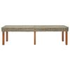 Bench Natural 160 x 35 x 45 cm Solid Mango Wood