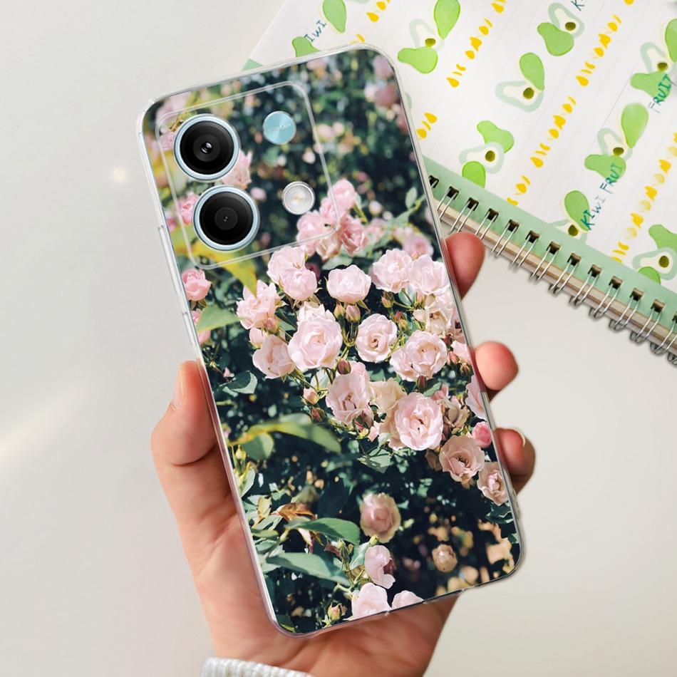For Xiaomi Redmi Note 13 4G Case Redmi Note 13 Pro 4G Global Cute Soft Silicone TPU Slim Cover For Redmi Note13 13Pro 4G