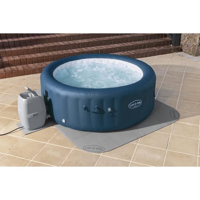 BESTWAY - Tapis de sol pour spa carré ou rond Lay-Z-Spa® 196 x 196 cm