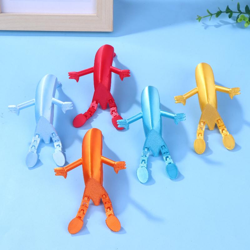 Игрушечная фигурка, напечатанная на 3D-принтере, модель банана, подвижные суставы, имитация змеи, украшение для рабочего стола, поделки к Пасхе, подарок