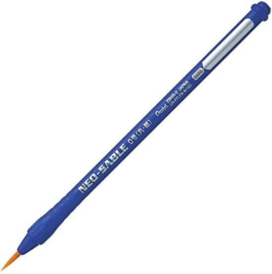Pentel Pentel Fude Neo Sable Набор круглых кистей 0 шт.. XZBNR-0 [Оптом 10]