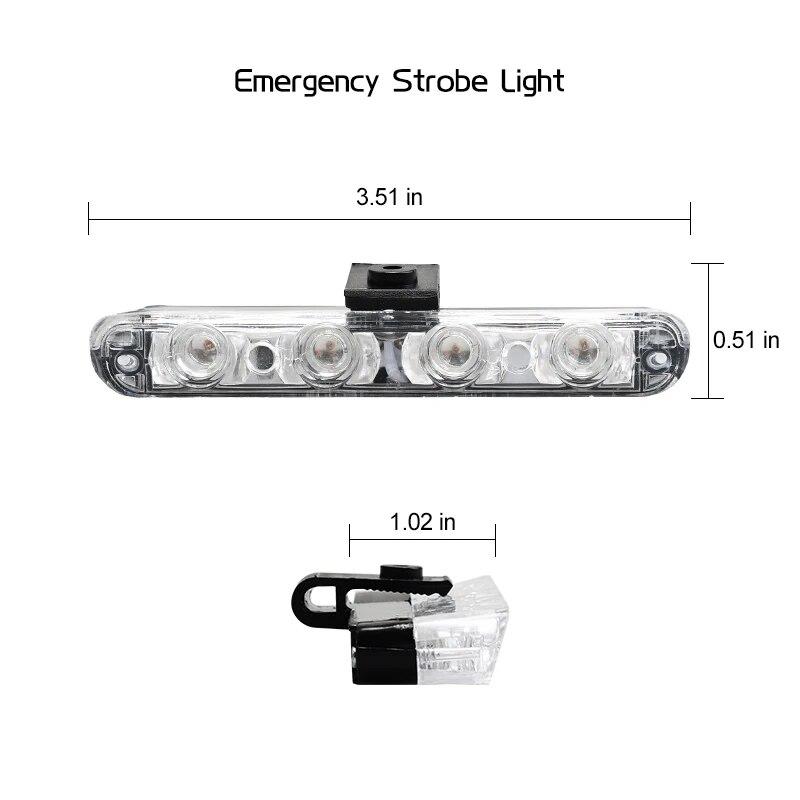 Автомобильный светодиодный полицейский стробоскоп с пультом дистанционного управления, супер яркий 12 В, передняя решетка, автоматический аварийный мигающий пожарный маячок, предупреждающая лампа