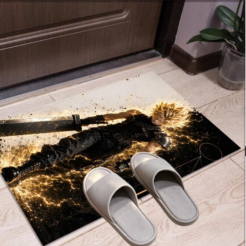 Final Fantasy Pattern Rug, Indoor/Outdoor Mat, for Picnic, Gameroom, Bedroom, Office, Living Room, Home Decor Carpet, Birthday Gift