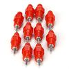 10 Pcs Push Nipple Cup Poultry Chicken Bird Quail Drinker Waterer