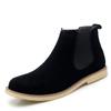 2024 Chelsea Boots Men Handmade Business Slip On Flock Pu Cowboy Boots Sapato Masculino Men Snow Boots Zapatillas Hombre