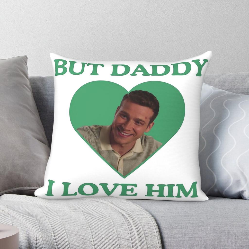 I Love Him Evan Buckley Pillowcase Polyester Linen Velvet Printed Zip Decor Throw Pillow Case Home Cushion Cover