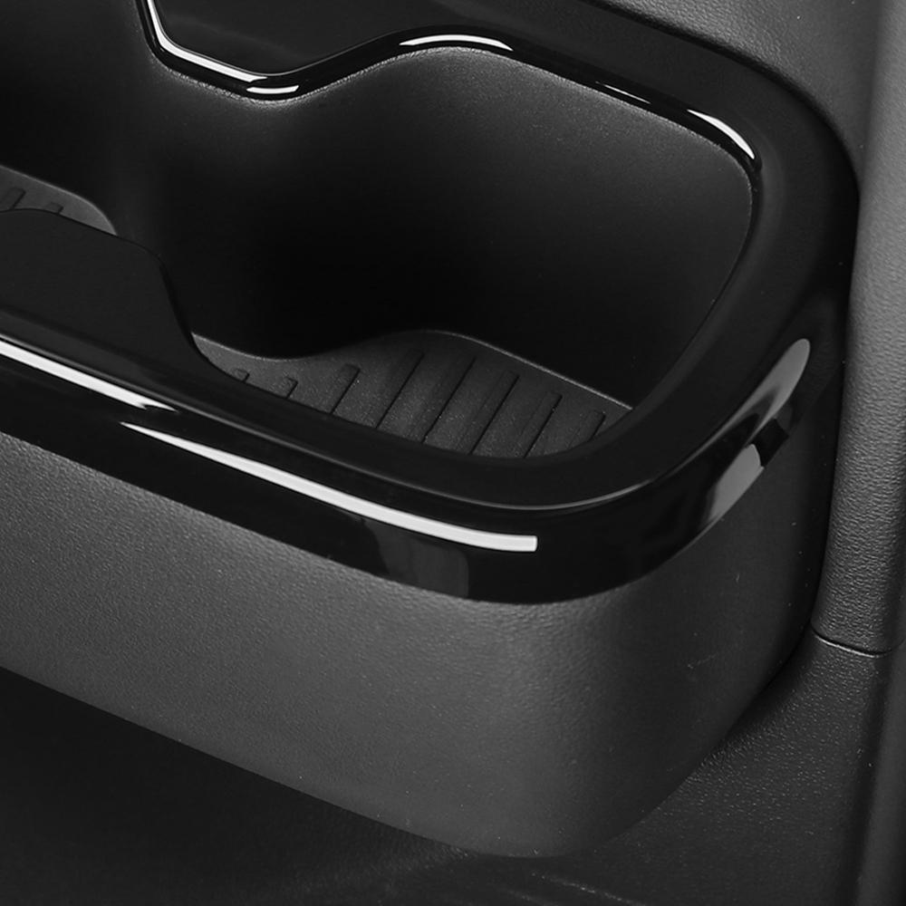 Для Hyundai Santa Fe MX5 2026 2026 Стиль под дерево из углеродного волокна Чехол на держатель для стакана во второй ряд салона автомобиля Левый руль