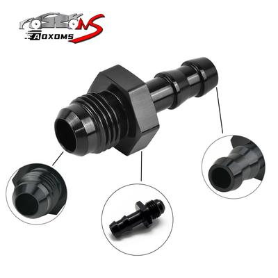 Адаптер AN6 Male Straight Flare на 5/16" Push On Barb, Алюминиевые фитинги для масляных шлангов