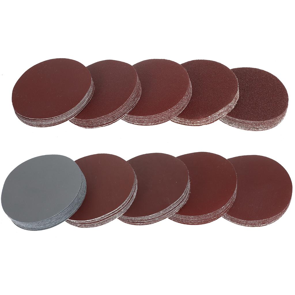 100pcs Sanding Discs 3 Inch Sandpaper 80-3000 Grit Sander Disc Pads Sanding Paper Sander Disk Abrasive Tools Polishing Pad Set
