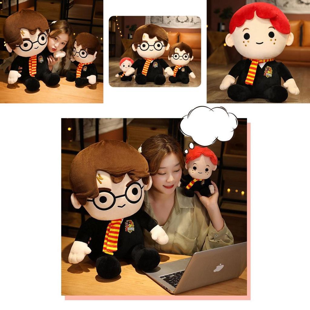 Potter Ron Harry Weasley Plush Toys Kids Stuffed Dolls Home Decor Sofa Cushion