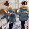 Short and Sweet: Women's Cotton Jacket with Thick Padding and Warm Collar Coat for Women