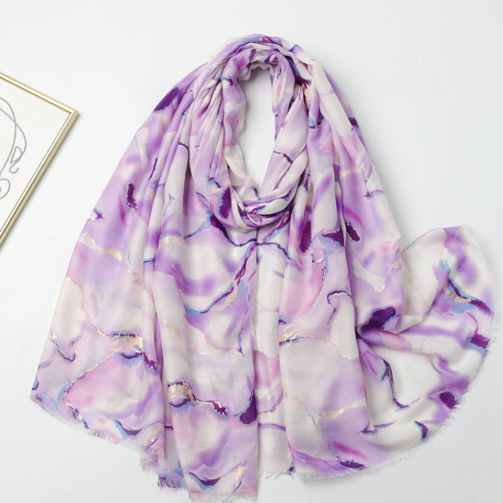 2024 Spring And Autumn Winter New Cotton And Hemp Long Thin Scarf Travel Versatile Sunscreen Warm Shawl For Women